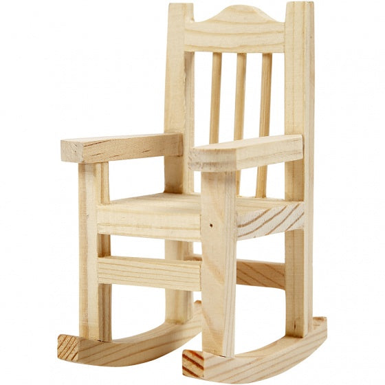 houten mini-meubels 5 x 10 stuks blank