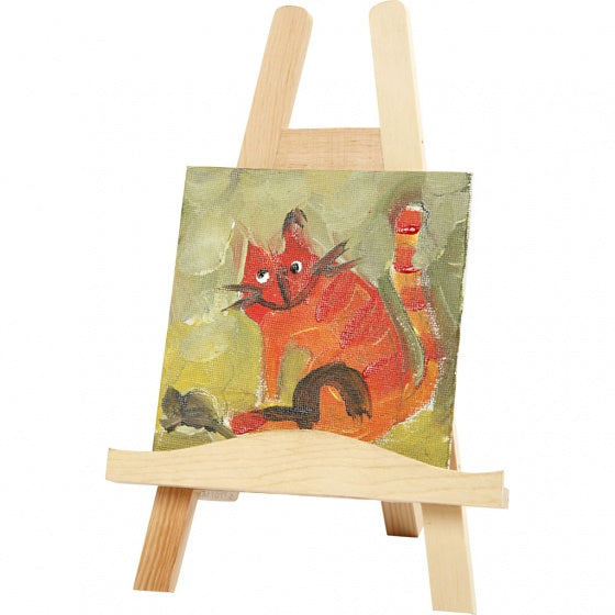 mini schilderezel hout 25 cm