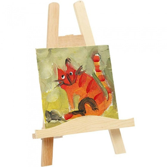 mini schilderezel hout 25 cm