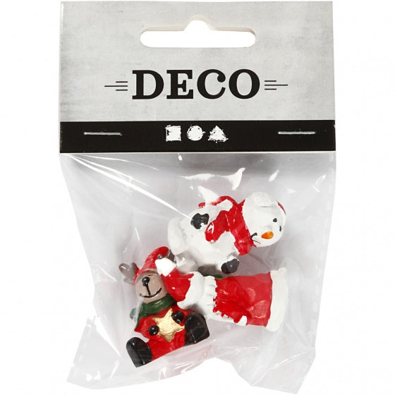 miniatuur kerstfiguren 3 stuks 3
