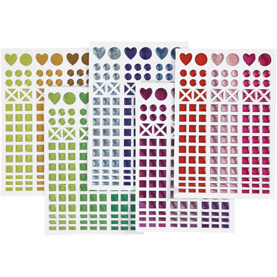 mozaiek stickers multicolor 11 x 16