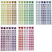 mozaiek stickers multicolor 11 x 16