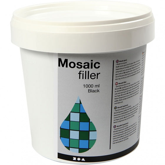 mozaïekvoeg zwart 1000 ml