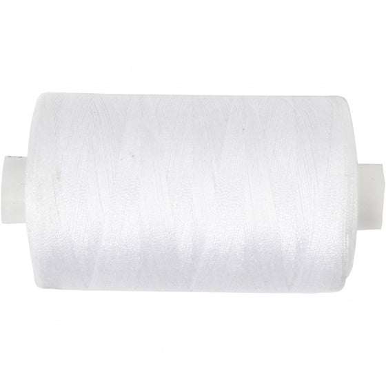 naaigaren polyester wit 1000 meter