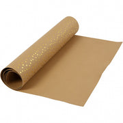leerpapier stippen bruin 1 m