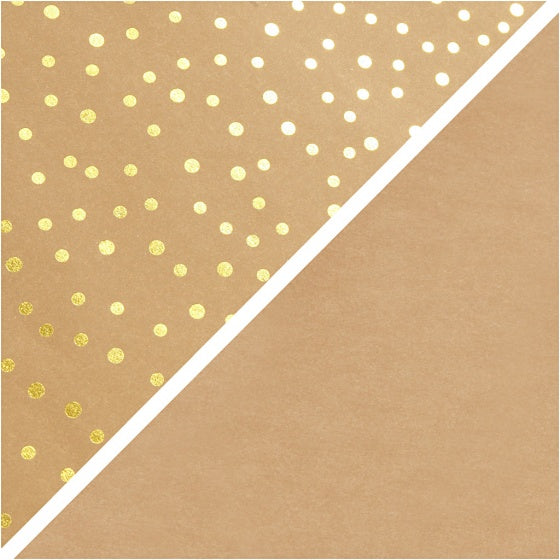 leerpapier stippen bruin 1 m