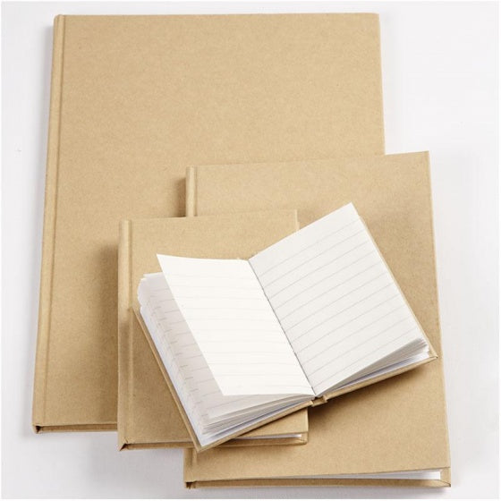 notitieboek A4 bruin/wit