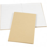 notitieboek A4 bruin/wit