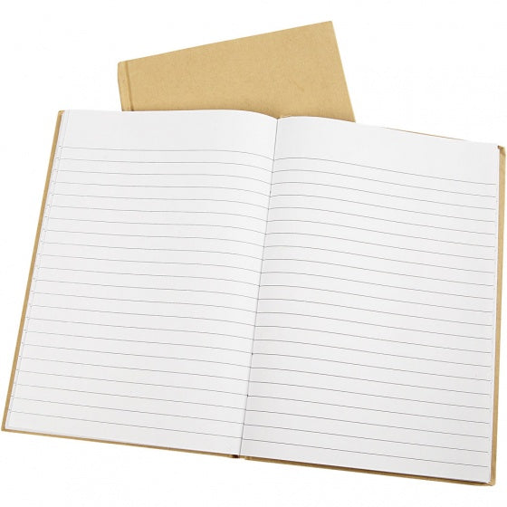 notitieboek A5 bruin/wit 80 vellen