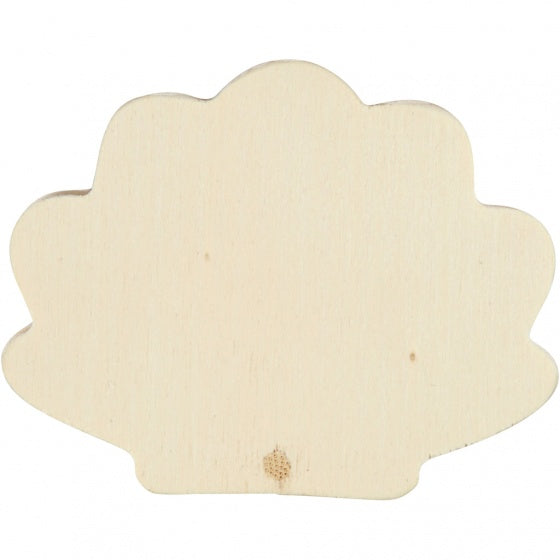 oester met magneet hout unisex 8 x 4 cm