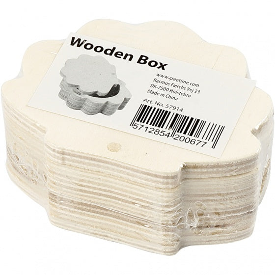 oester met magneet hout unisex 8 x 4 cm
