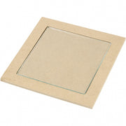 Onderzetter met glas MDF unisex 6 stuks