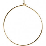 oorbellen metaal 30 mm goud 6 stuks