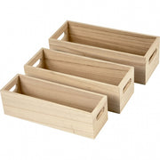 opbergbox kratten 3 stuks