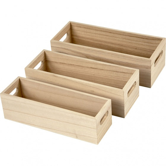 opbergbox kratten 3 stuks