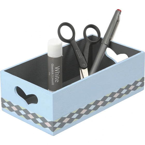 opslagdozen hout unisex 3 stuks