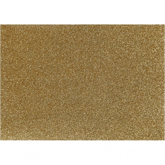 opstrijkfolie glitter A5 goud