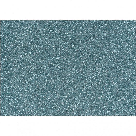 opstrijkfolie glitter A5 lichtblauw