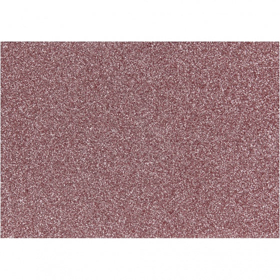 opstrijkfolie glitter A5 lichtrood
