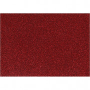 opstrijkfolie glitter A5 rood