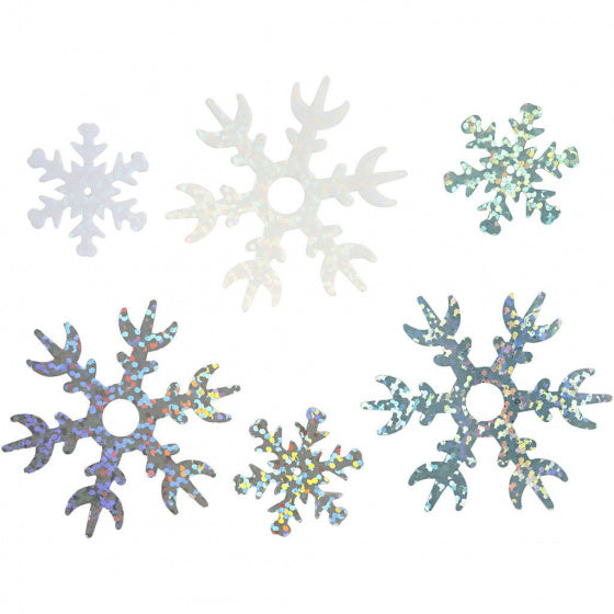 pailletten sneeuwvlokken lichtblauw 25-45 mm 30 gram