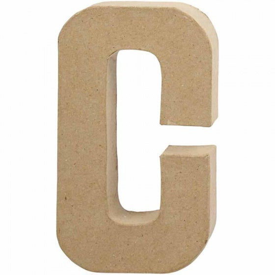 papier-mâché letter C 20