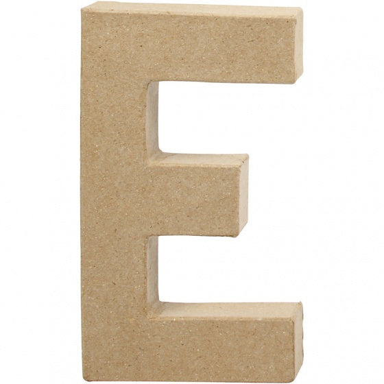 papier-mâché letter E 20
