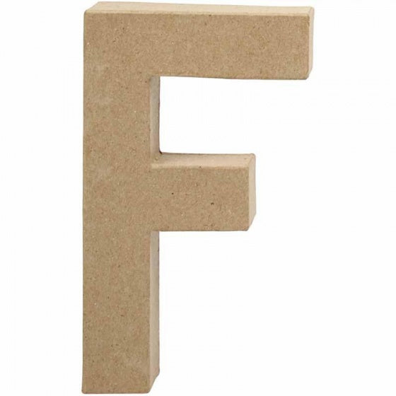 papier-mâché letter F 20