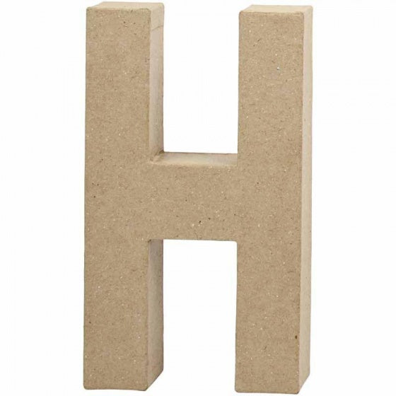 papier-mâché letter H 20