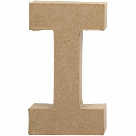 papier-mâché letter I 20