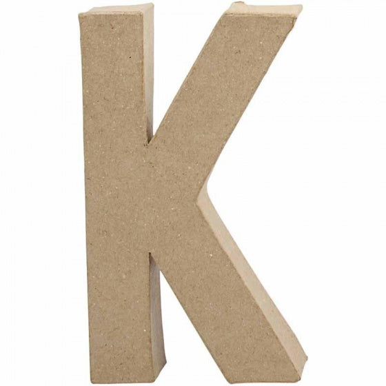 papier-mâché letter K 20