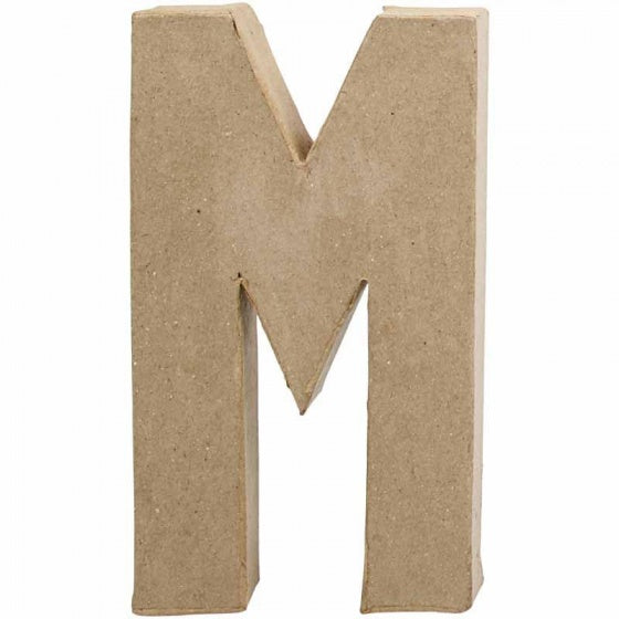 papier-mâché letter M 20