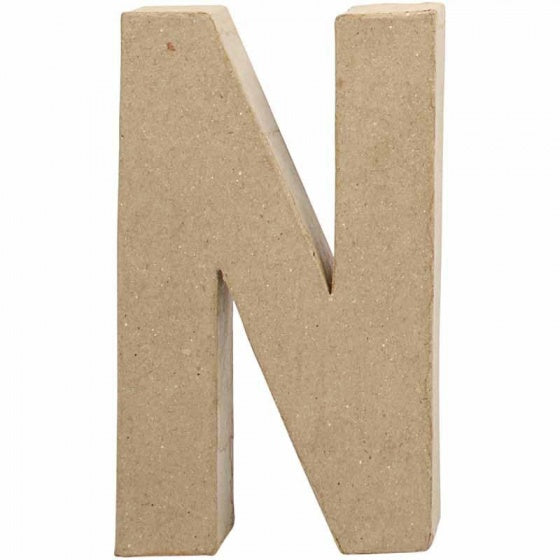 papier-mâché letter N 20