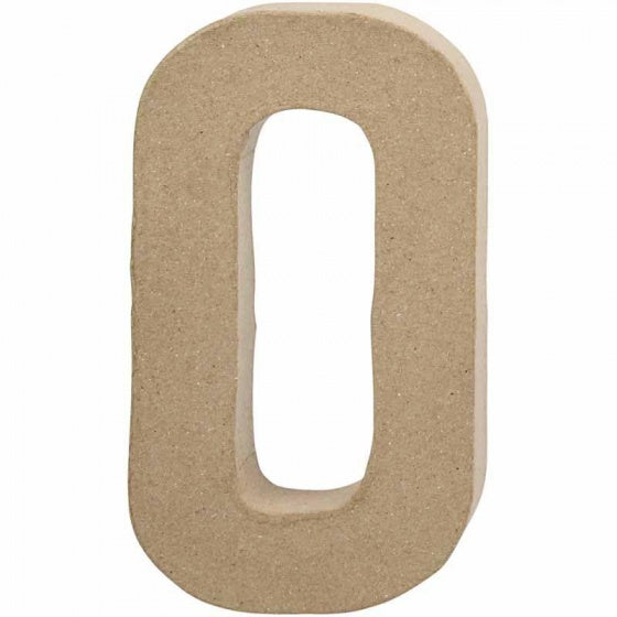 papier-mâché letter O 20