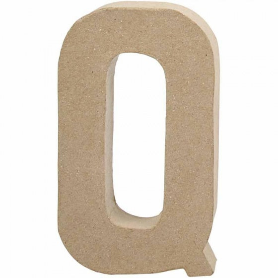 papier-mâché letter Q 20