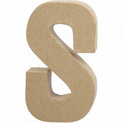 papier-mâché letter S 20