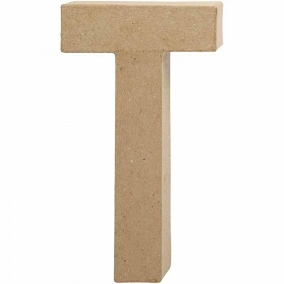 papier-mâché letter T 20