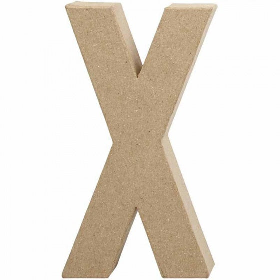 papier-mâché letter X 20
