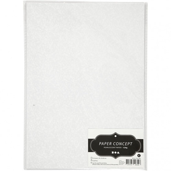 parelmoerpapier zilver glitter A4 10 vellen