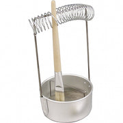 penseelreiniger zilver aluminium 23 x 11 cm