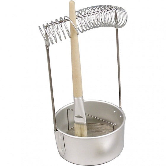 penseelreiniger zilver aluminium 23 x 11 cm
