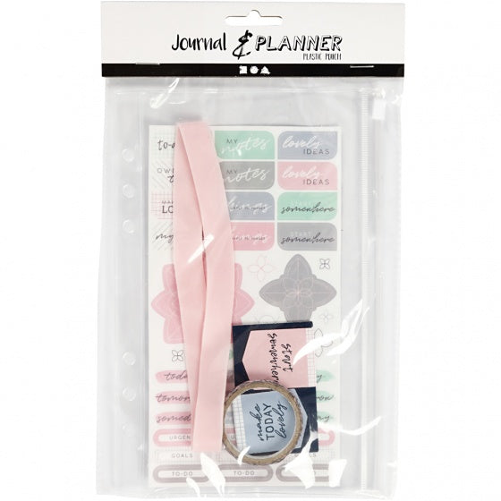 plastic etui met accessoires A5