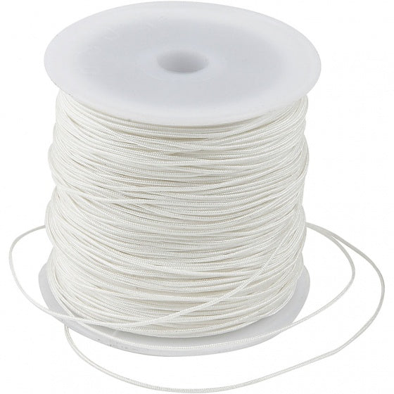 polyester koord wit 50 meter 1 mm