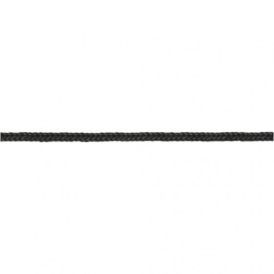 polyester koord zwart 50 meter 2 mm