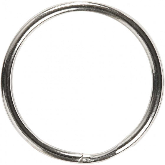 ringen 25 mm 8 stuks zilver