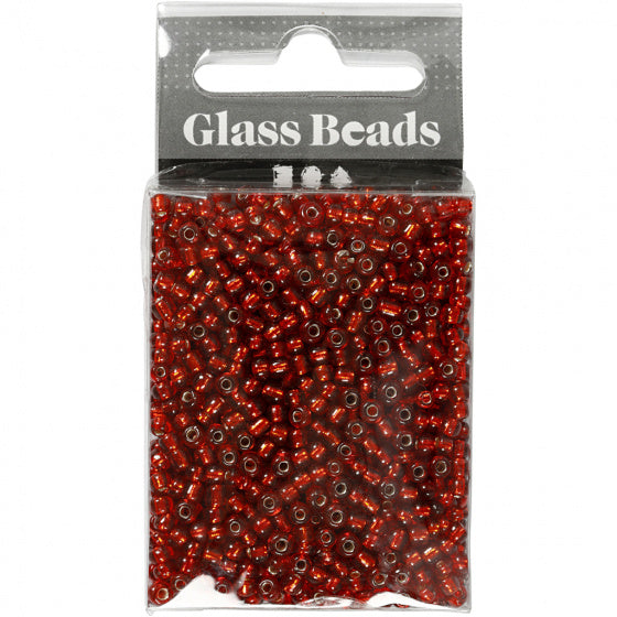 Rocailles metallic rood 25 gram