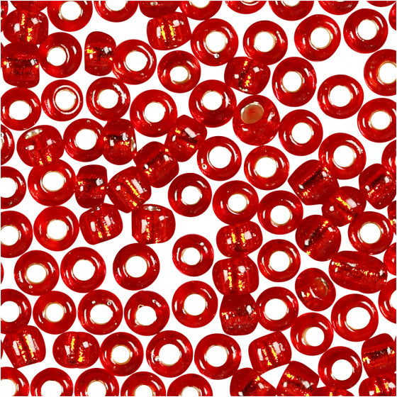 Rocailles metallic rood 25 gram