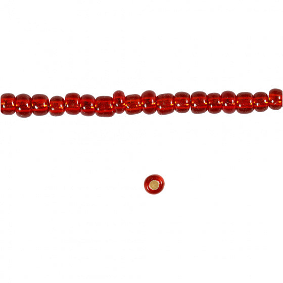 Rocailles metallic rood 25 gram