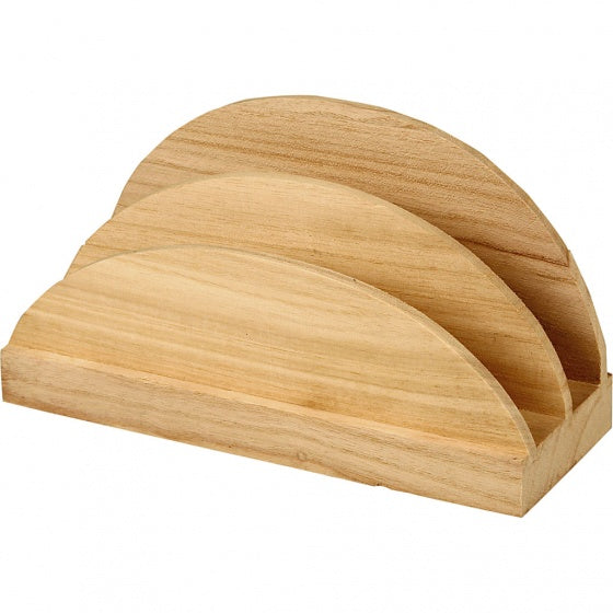 servettenhouder hout unisex 17 x 9 x 6