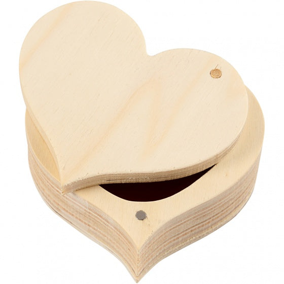 sieradendoosje/bewaardoosje hartje unisex 9 x 4 cm